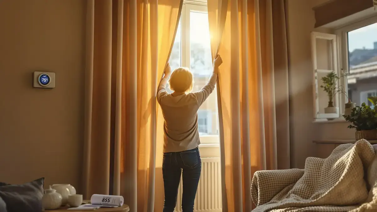Verkeerd gebruik van gordijnen kan deze winter tot 30% warmteverlies veroorzaken
